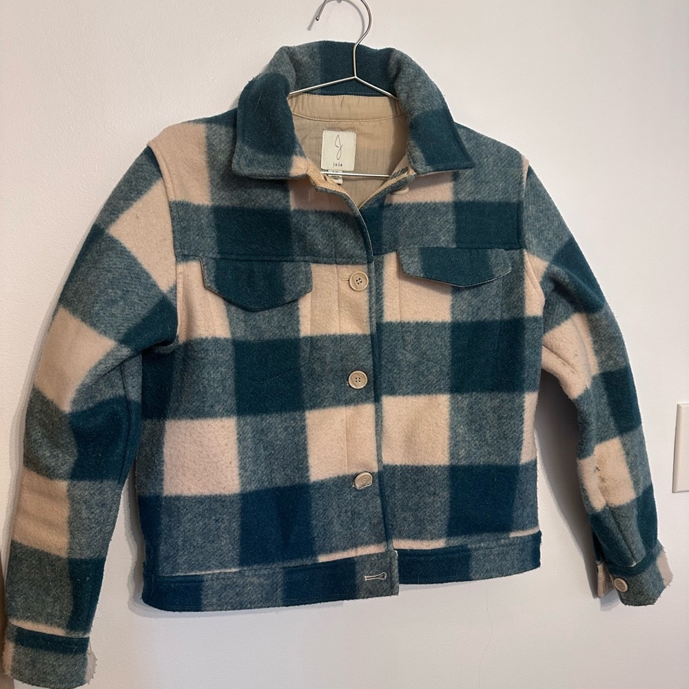 Blank NYC Plaid Cropped Jacket